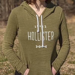 Olive Green Hollister Hoodie